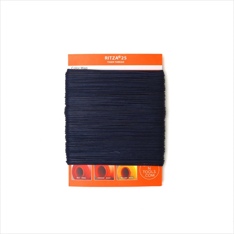 Ritza 25 Tiger Thread Royal Blue 0.6mm RITZA 25 Tiger Thread for Leather Craft | Waxed Polyester Saddlers Thread - Image 4